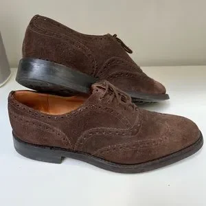 Brown suede church’s French size 43 / US 10 mens Oxford dress shoe. Golf loafer Church main image 2